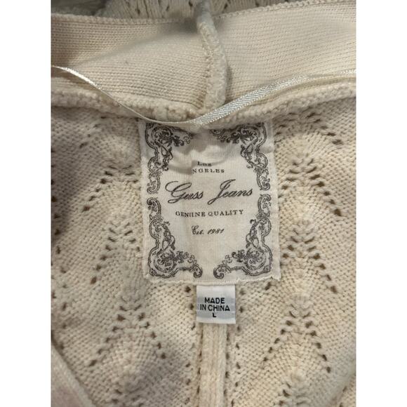 Guess Jeans Women's Sweater Cream Large - Picture 4 of 4